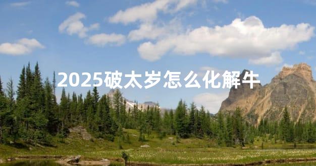 2025破太岁怎么化解牛