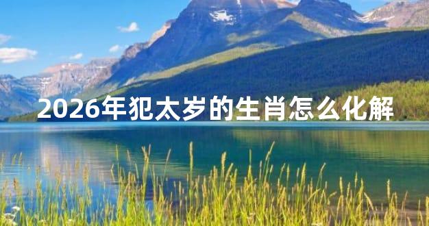 2026年犯太岁的生肖怎么化解