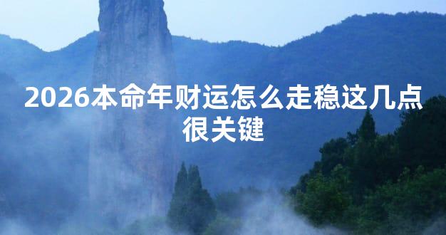 2026本命年财运怎么走稳这几点很关键
