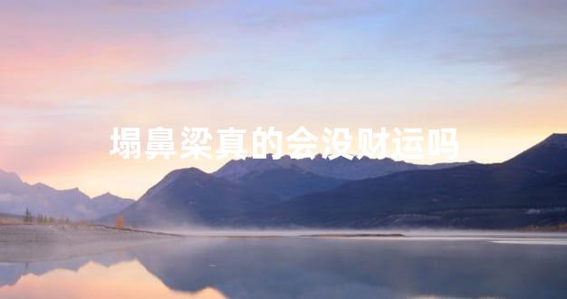 塌鼻梁真的会没财运吗
