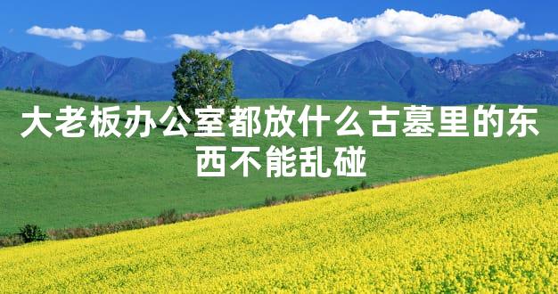 大老板办公室都放什么古墓里的东西不能乱碰